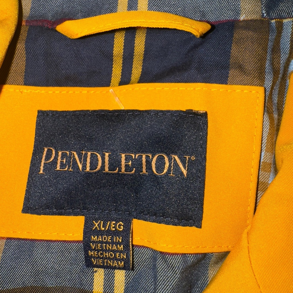 Pendleton Weatherproof Rain Slicker Yellow With P… - image 5